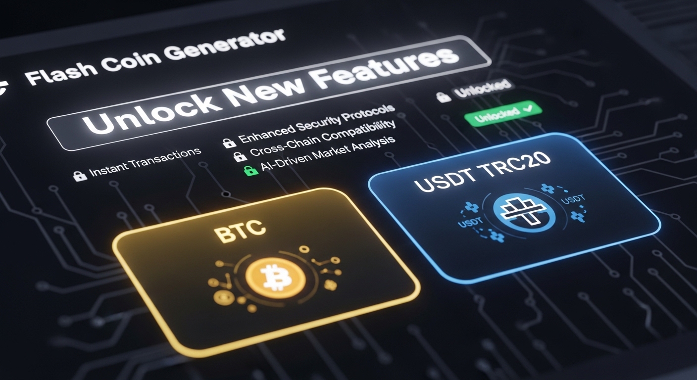 HOW TO CREATE FLASH USDT, FEATURES OF OUR FLASH COIN (BTC&USDT) 